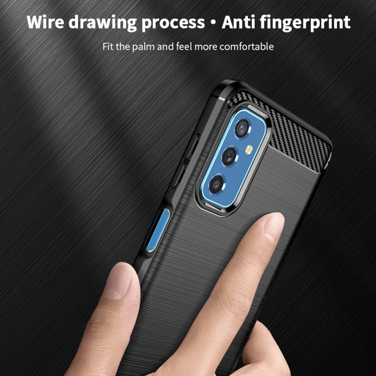 For Samsung Galaxy M52 5G MOFI Gentleness Series Brushed Texture Carbon Fiber Soft TPU Case(Black) - Galaxy Phone Cases by MOFI | Online Shopping South Africa | PMC TechLife | Buy Now Pay Later Mobicred