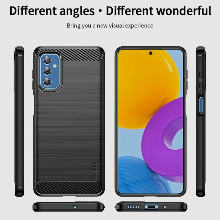 For Samsung Galaxy M52 5G MOFI Gentleness Series Brushed Texture Carbon Fiber Soft TPU Case(Black) - Galaxy Phone Cases by MOFI | Online Shopping South Africa | PMC TechLife | Buy Now Pay Later Mobicred
