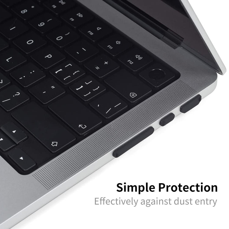 ENKAY Hat-Prince Silicone Anti-dust Plugs for MacBook Air 13.6 2022/2024 A2681 (M2) / A3113 (M3)(Translucent) - Others Accessories by ENKAY | Online Shopping South Africa | PMC TechLife | Buy Now Pay Later Mobicred