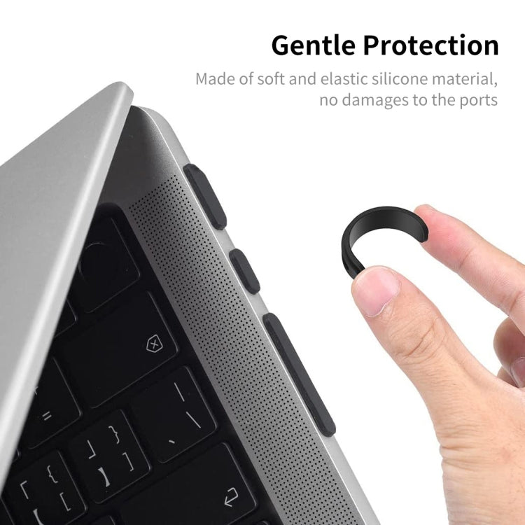 ENKAY Hat-Prince Silicone Anti-dust Plugs for MacBook Air 13.6 2022/2024 A2681 (M2) / A3113 (M3)(Translucent) - Others Accessories by ENKAY | Online Shopping South Africa | PMC TechLife | Buy Now Pay Later Mobicred
