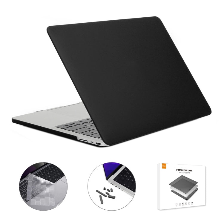 ENKAY Hat-Prince 3 in 1 Matte Laptop Protective Case + TPU Keyboard Film + Anti-dust Plugs Set for MacBook Pro 14.2 inch A2442 2021/A2779 2023, Version:EU Version(Black) - free shipping - PMC Jewellery - Order now!
