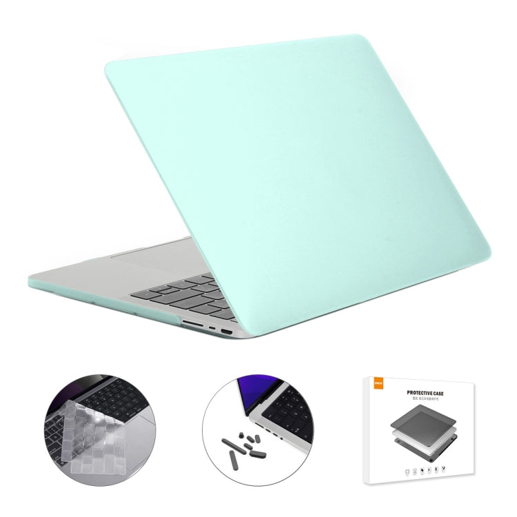 ENKAY Hat-Prince 3 in 1 Matte Laptop Protective Case + TPU Keyboard Film + Anti-dust Plugs Set for MacBook Pro 16.2 inch A2485 2021/A2880 2023, Version:US Version(Light Green) - free shipping - PMC Jewellery - Order now!