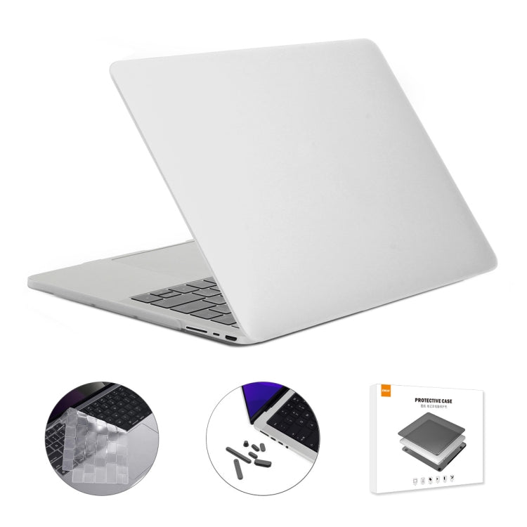 ENKAY Hat-Prince 3 in 1 Matte Laptop Protective Case + TPU Keyboard Film + Anti-dust Plugs Set for MacBook Pro 16.2 inch A2485 2021/A2880 2023, Version:EU Version(White) - free shipping - PMC Jewellery - Order now!