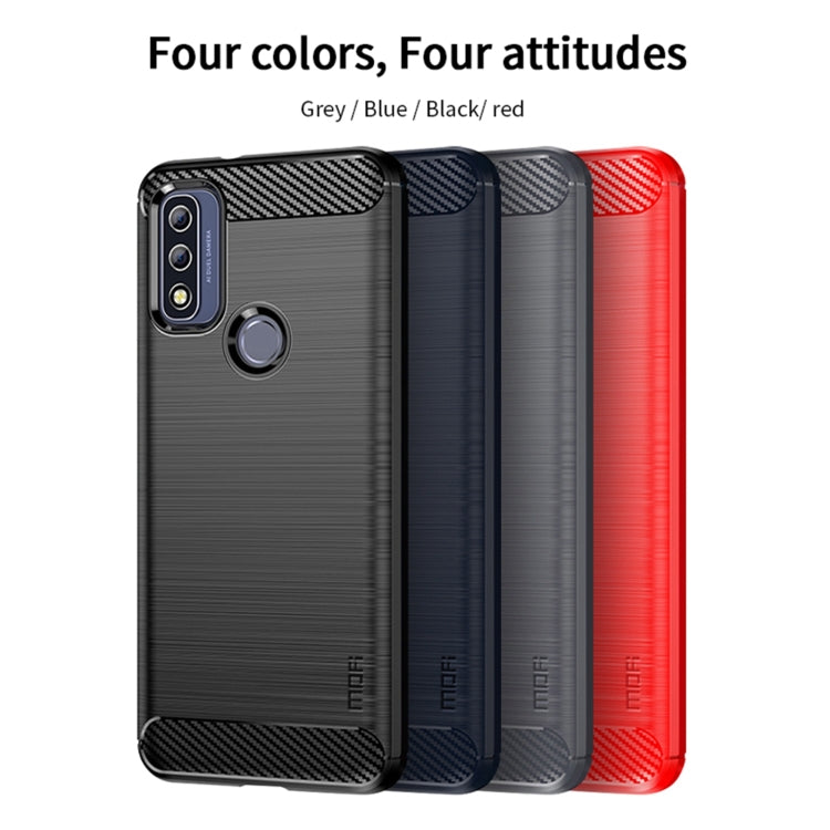 For Motorola Moto G Pure 2021 MOFI Gentleness Series Brushed Texture Carbon Fiber Soft TPU Case(Black) - Motorola Cases by MOFI | Online Shopping South Africa | PMC TechLife | Buy Now Pay Later Mobicred