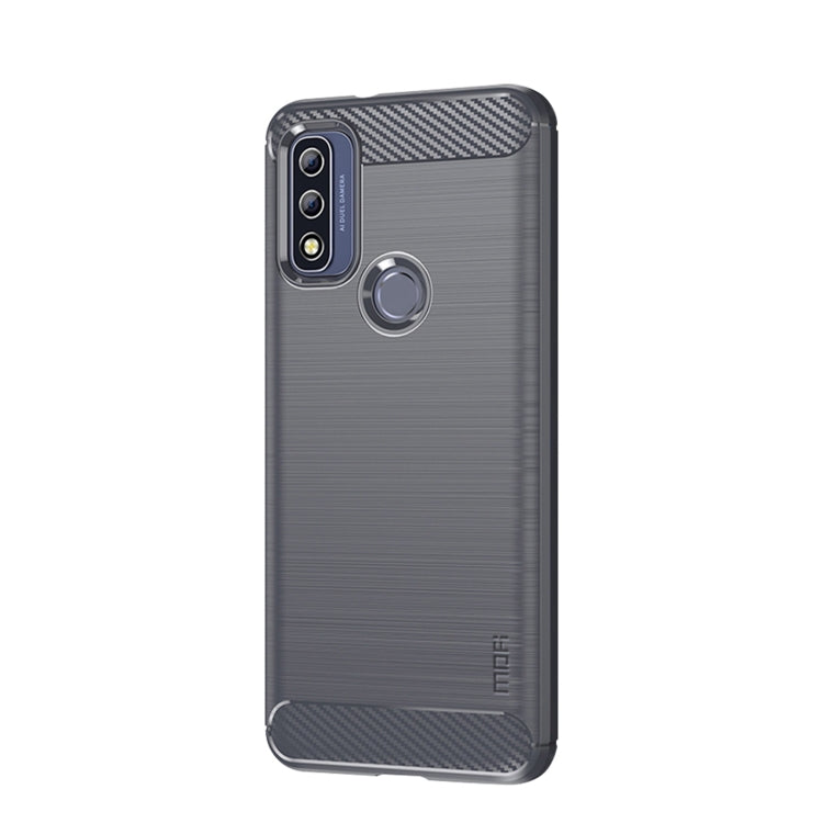 For Motorola Moto G Pure 2021 MOFI Gentleness Series Brushed Texture Carbon Fiber Soft TPU Case(Gray) - Motorola Cases by MOFI | Online Shopping South Africa | PMC TechLife | Buy Now Pay Later Mobicred