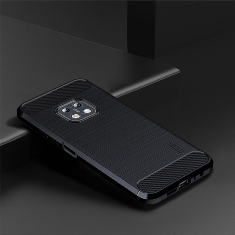 For Nokia XR20 MOFI Gentleness Series Brushed Texture Carbon Fiber Soft TPU Case(Blue) - Nokia Cases by MOFI | Online Shopping South Africa | PMC TechLife | Buy Now Pay Later Mobicred