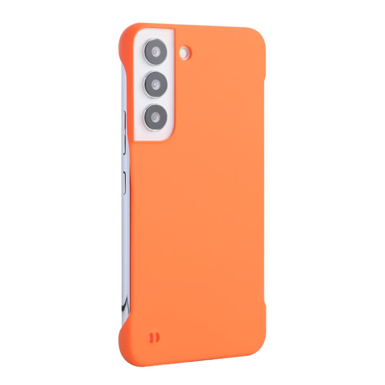 For Samsung Galaxy S22 5G ENKAY Matte Frameless Hard PC Case(Orange) - Galaxy S22 5G Cases by ENKAY | Online Shopping South Africa | PMC Jewellery | Buy Now Pay Later Mobicred