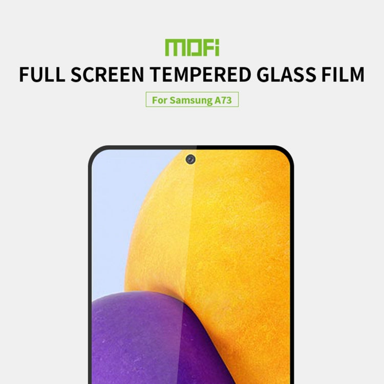 For Samsung Galaxy A73 5G MOFI 9H 2.5D Tempered Glass Full Film(Black) -  by MOFI | Online Shopping South Africa | PMC TechLife | Buy Now Pay Later Mobicred