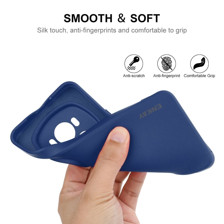 For Honor Magic6 ENKAY Liquid Silicone Soft Shockproof Phone Case(Dark Blue) - Honor Cases by ENKAY | Online Shopping South Africa | PMC Jewellery | Buy Now Pay Later Mobicred