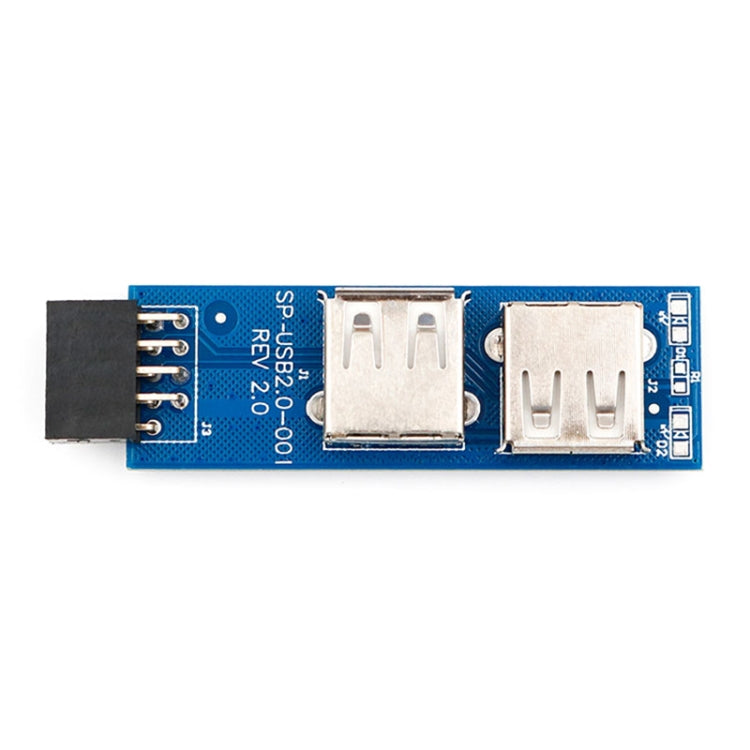 9 Pin PC Motherboard to 2 x USB 2.0 Female Converter for Dongle, Wireless Mouse Receiver - Others by PMC TechLife | Online Shopping South Africa | PMC TechLife
