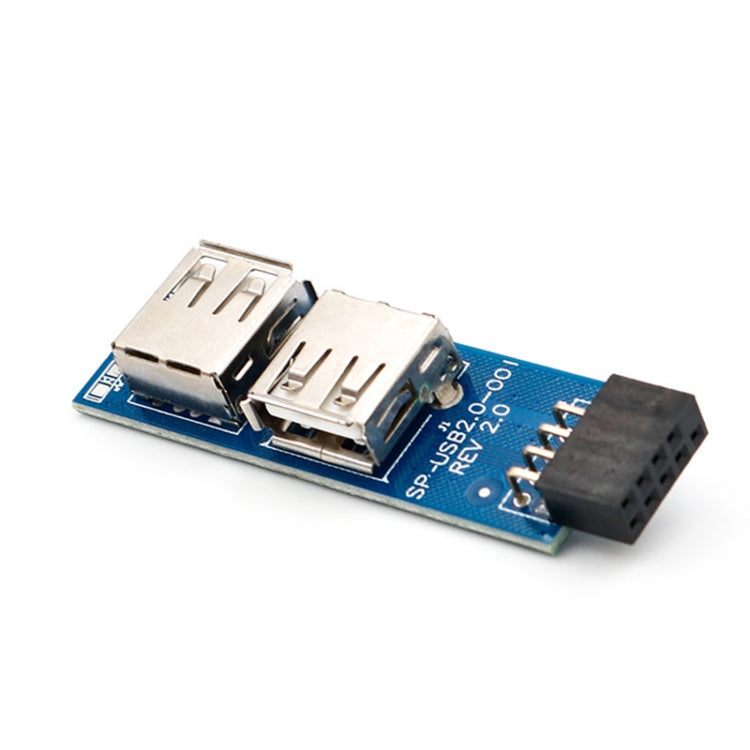 9 Pin PC Motherboard to 2 x USB 2.0 Female Converter for Dongle, Wireless Mouse Receiver - Others by PMC TechLife | Online Shopping South Africa | PMC TechLife