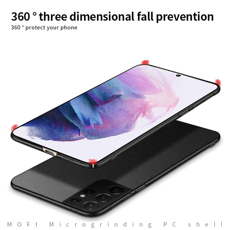 For Samsung Galaxy S21 Ultra 5G MOFI Fandun Series Frosted Ultra-thin PC Hard Phone Case(Blue) - free shipping - PMC TechLife - Order now!