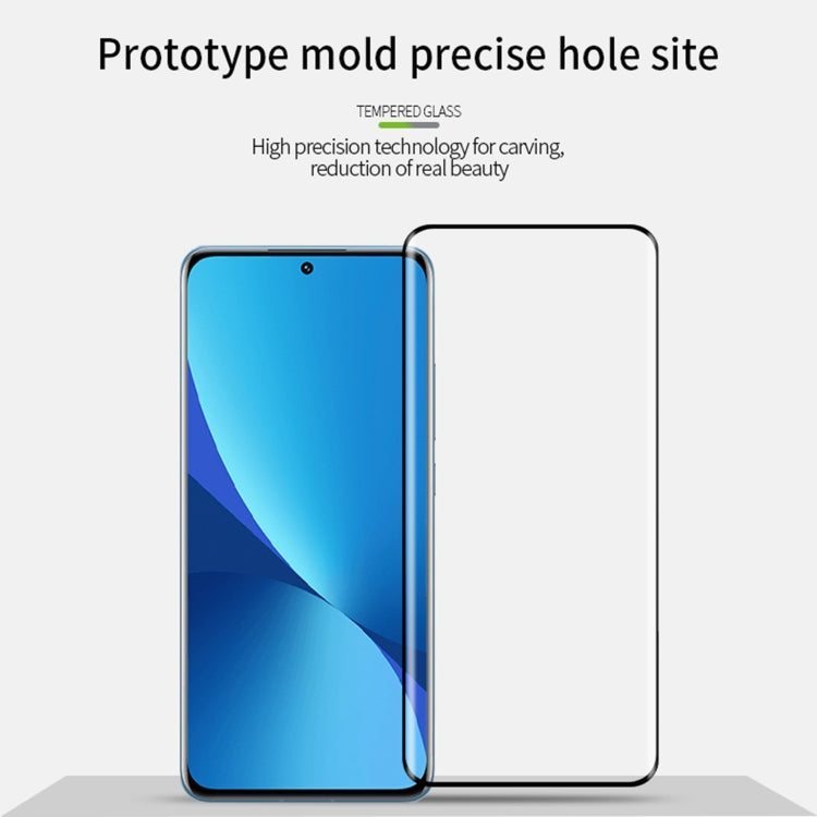 For Xiaomi 12 / 12X MOFI 9H 3D Explosion-proof Hot Bending Tempered Glass Full Film(Black) -  by MOFI | Online Shopping South Africa | PMC TechLife
