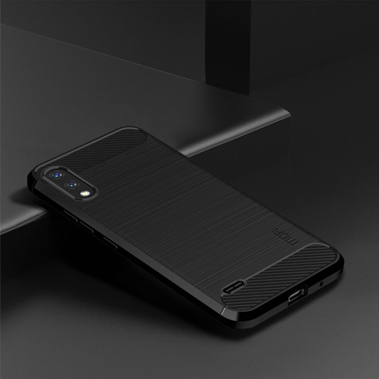 For LG K22 / K22 Plus MOFI Gentleness Brushed Carbon Fiber Soft TPU Case(Black) - free shipping - PMC TechLife - Order now!