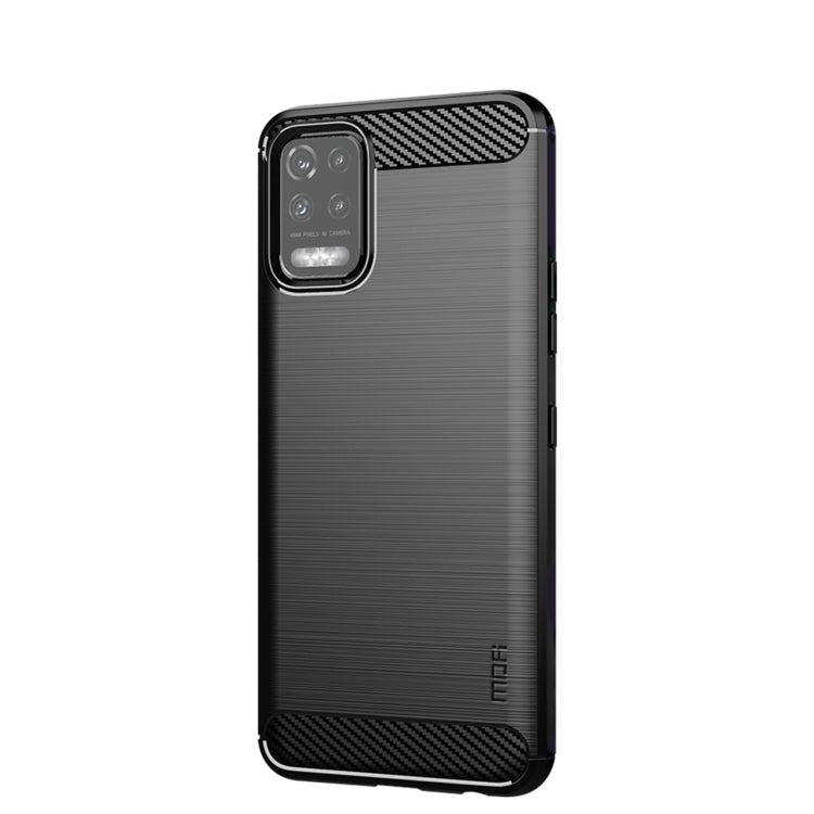 For LG K52 / K62 / K62+ / Q52 / Q62  MOFI Gentleness Brushed Carbon Fiber Soft TPU Case(Black) - LG Cases by MOFI | Online Shopping South Africa | PMC TechLife | Buy Now Pay Later Mobicred
