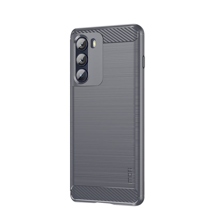 For Motorola Moto G200 5G / Edge S30 MOFI Gentleness Brushed Carbon Fiber Soft TPU Case(Gray) - Motorola Cases by MOFI | Online Shopping South Africa | PMC TechLife | Buy Now Pay Later Mobicred