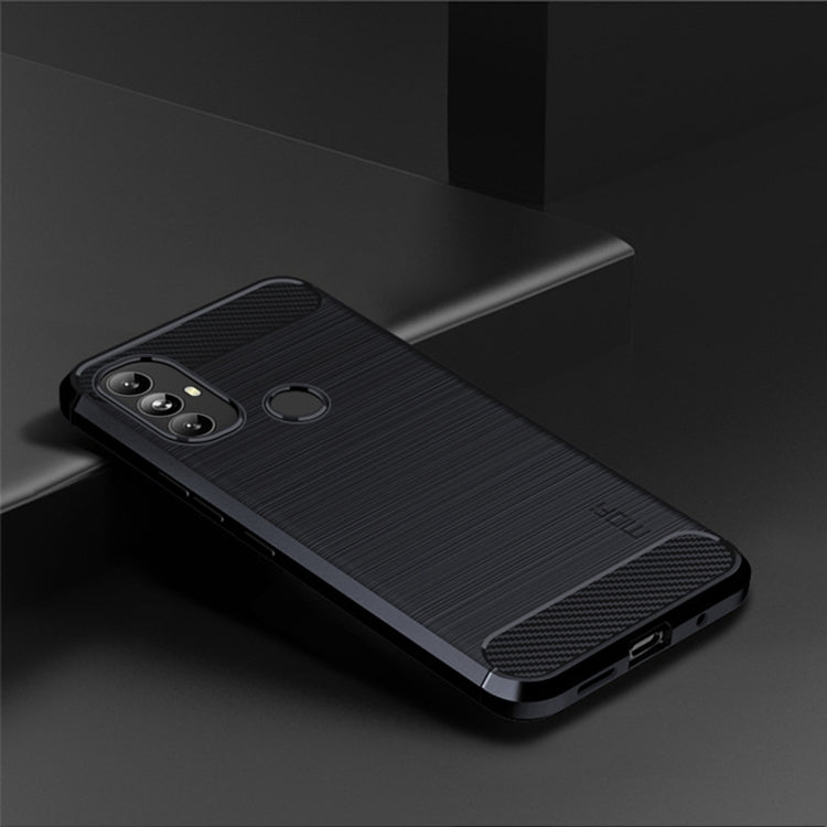 For Motorola Moto G Power 2022 MOFI Gentleness Brushed Carbon Fiber Soft TPU Case(Blue) - Motorola Cases by MOFI | Online Shopping South Africa | PMC TechLife | Buy Now Pay Later Mobicred