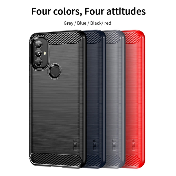 For Motorola Moto G Power 2022 MOFI Gentleness Brushed Carbon Fiber Soft TPU Case(Gray) - free shipping - PMC TechLife - Order now!