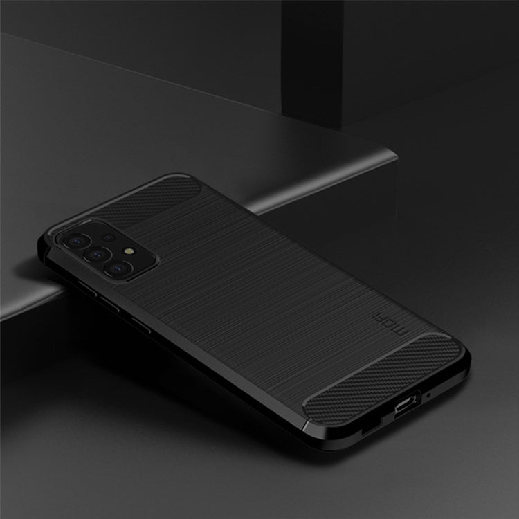 For Samsung Galaxy A53 5G MOFI Gentleness Brushed Carbon Fiber Soft TPU Case(Black) - free shipping - PMC TechLife - Order now!