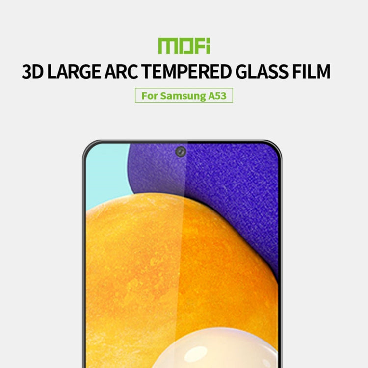 For Samsung Galaxy A53 5G MOFI 9H 3D Explosion-proof Tempered Glass Film(Black) - Galaxy Tempered Glass by MOFI | Online Shopping South Africa | PMC TechLife | Buy Now Pay Later Mobicred
