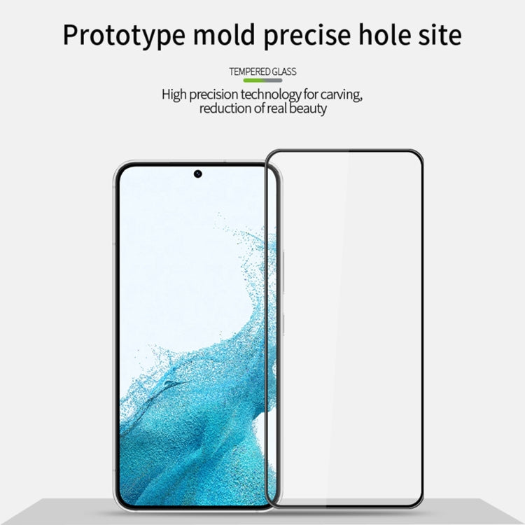 For Samsung Galaxy S22+ 5G MOFI 9H 3D Explosion-proof Tempered Glass Film(Black) - Galaxy Tempered Glass by MOFI | Online Shopping South Africa | PMC TechLife | Buy Now Pay Later Mobicred