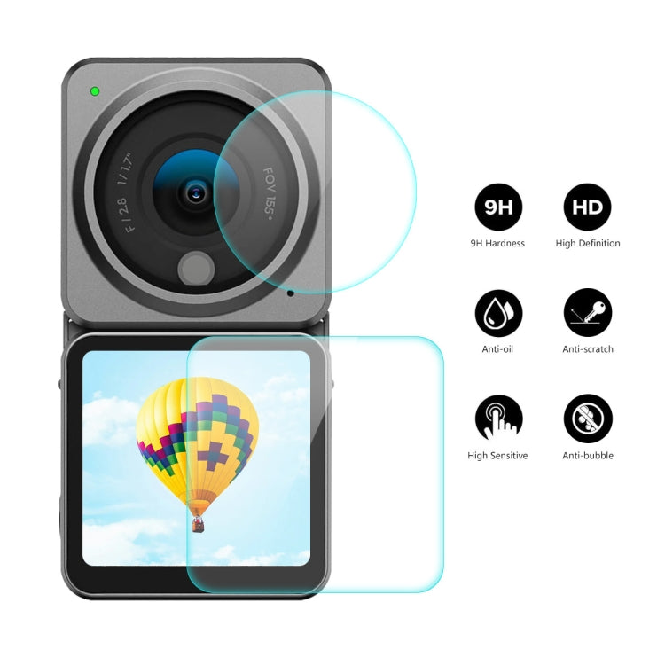 For DJI Action 2 ENKAY 0.2mm 9H Tempered Glass Screen Film, Version:Dual-Screen Combo - Protective Film & Stickers by ENKAY | Online Shopping South Africa | PMC TechLife | Buy Now Pay Later Mobicred