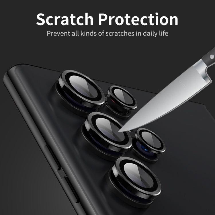 For Samsung Galaxy S22 Ultra 5G ENKAY Aluminium Alloy + Tempered Glass Camera Lens Cover (Colour) - Galaxy S22 Ultra 5G Tempered Glass by ENKAY | Online Shopping South Africa | PMC TechLife
