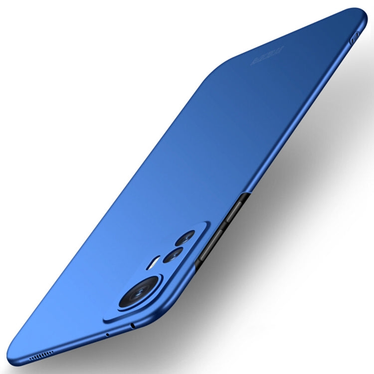 For Xiaomi 12 / 12X MOFI Frosted PC Ultra-thin Hard Phone Case(Blue) - Xiaomi Cases by MOFI | Online Shopping South Africa | PMC TechLife | Buy Now Pay Later Mobicred