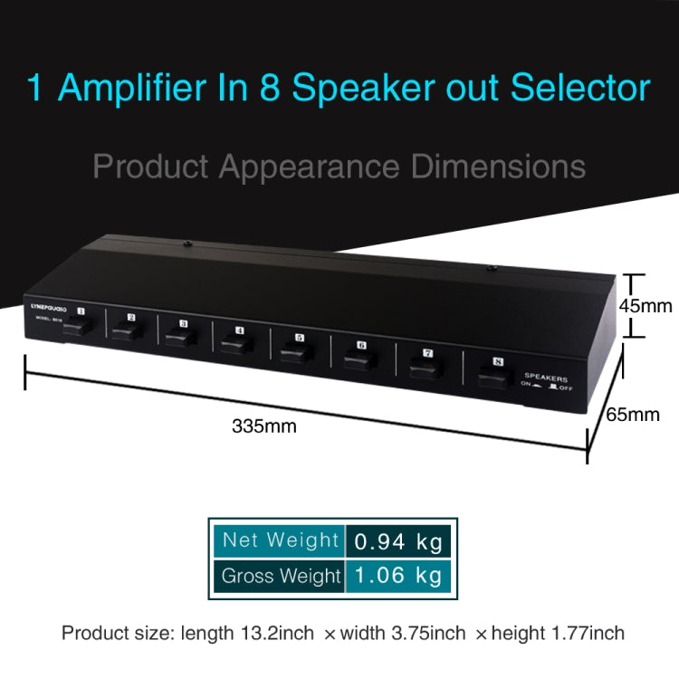 100W 1 In 8 Out Power Amplifier Box Distribute Switcher Loudspeaker -  by PMC TechLife | Online Shopping South Africa | PMC TechLife | Buy Now Pay Later Mobicred