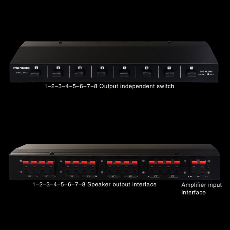 100W 1 In 8 Out Power Amplifier Box Distribute Switcher Loudspeaker -  by PMC TechLife | Online Shopping South Africa | PMC TechLife | Buy Now Pay Later Mobicred