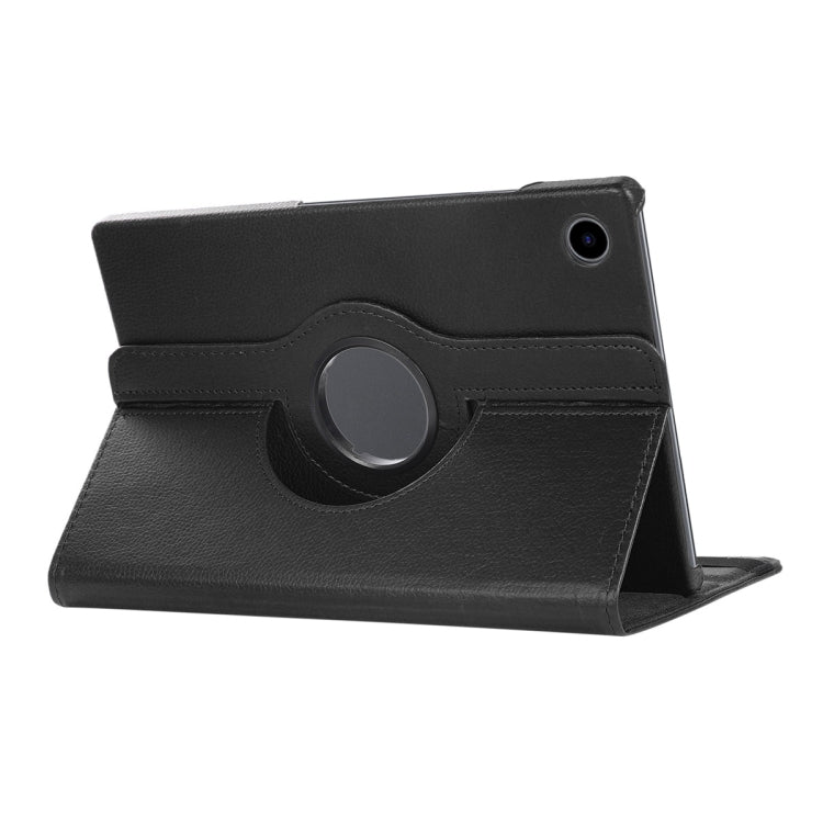 For Samsung Galaxy Tab A8 10.5 2021 X200/X205 ENKAY 360 Degree Rotation Litchi Leather Smart Case(Black) - free shipping - PMc TechLife - Order now!