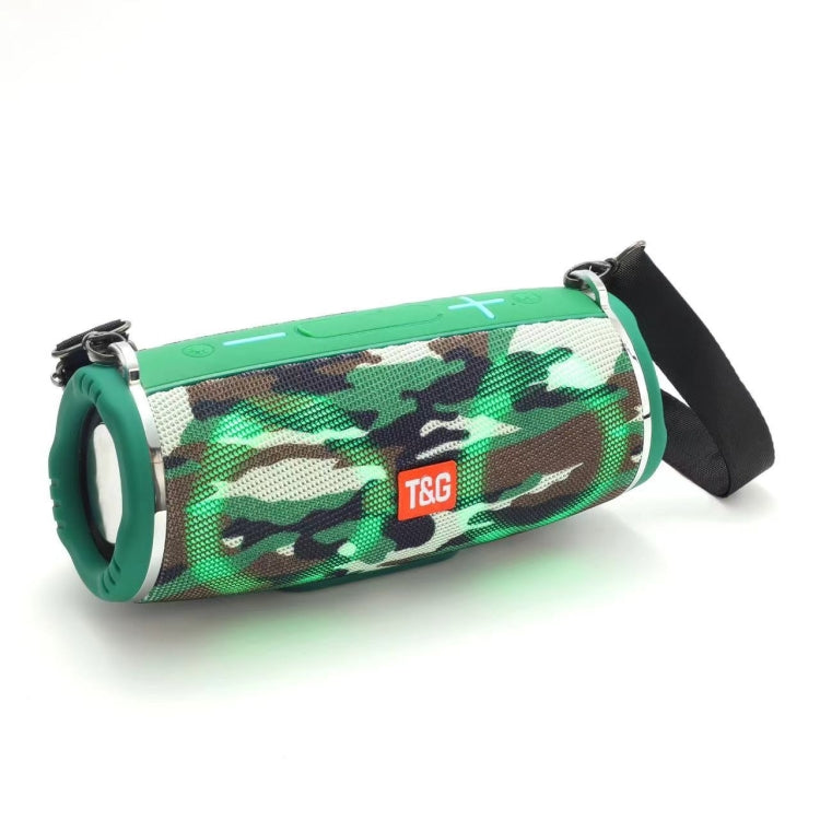 T&G TG642 RGB Light Waterproof  Portable Bluetooth Speaker Support FM / TF Card(Camouflage) - free shipping - PMC Jewellery - Order now!
