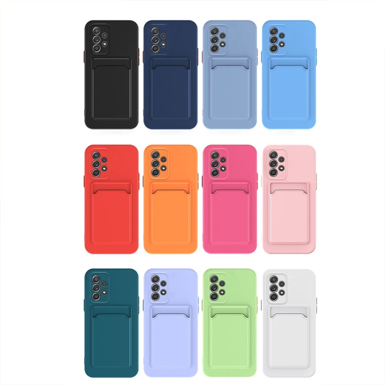 For Samsung Galaxy A53 5G Skin Feel Card Contrast Color Button TPU Phone Case(Grey) - Galaxy Phone Cases by PMC TechLife | Online Shopping South Africa | PMC TechLife | Buy Now Pay Later Mobicred