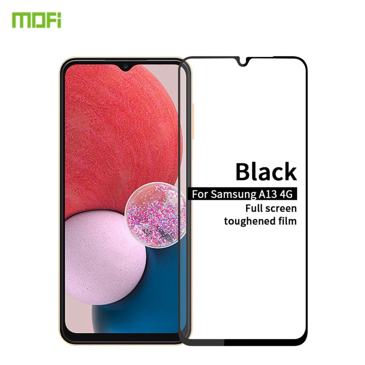 For Samsung Galaxy A13 4G MOFI 9H 2.5D Full Screen Tempered Glass Film(Black) -  by MOFI | Online Shopping South Africa | PMC TechLife