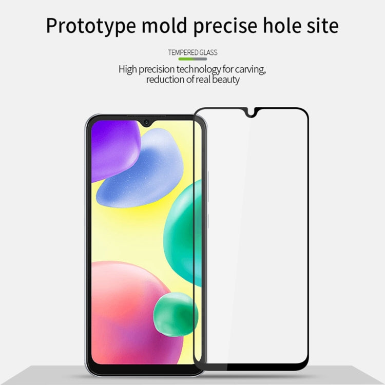 For Xiaomi Redmi 10C MOFI 9H 2.5D Full Screen Tempered Glass Film(Black) -  by MOFI | Online Shopping South Africa | PMC TechLife | Buy Now Pay Later Mobicred