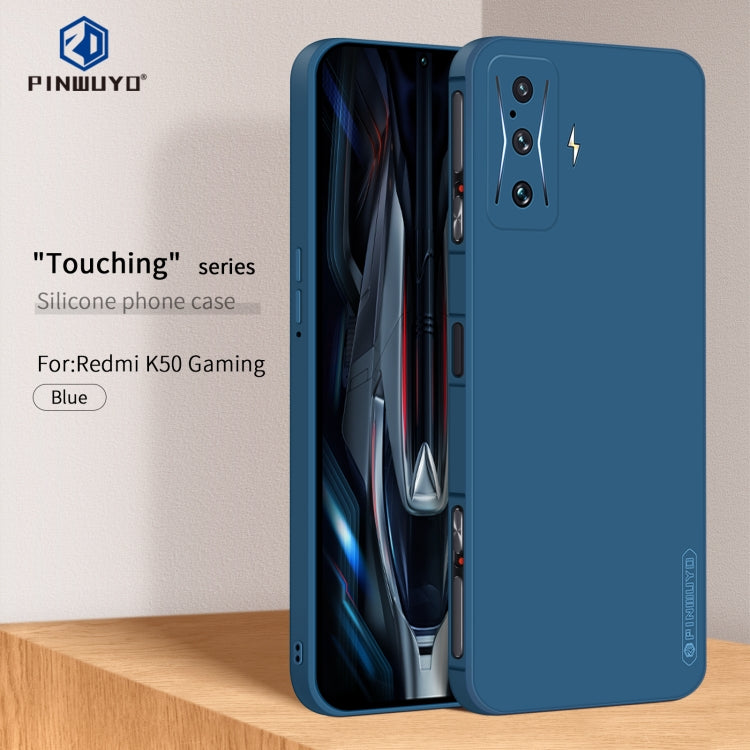 For Xiaomi Redmi K50 Gaming PINWUYO Sense Series Liquid Silicone TPU Phone Case(Blue) - free shipping - PMC Jewellery - Order now!