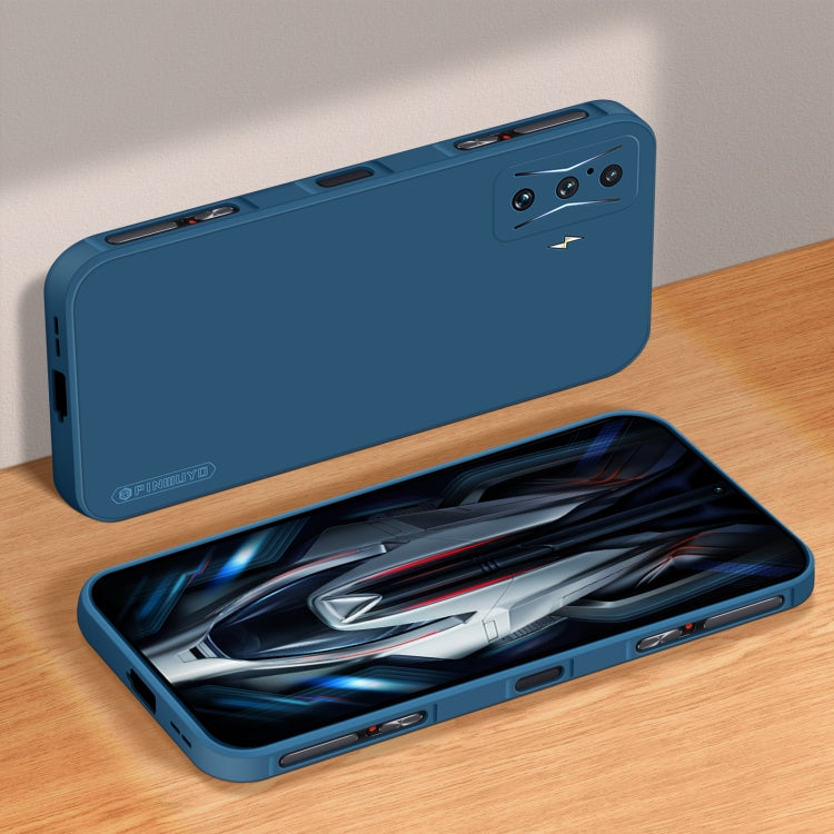For Xiaomi Redmi K50 Gaming PINWUYO Sense Series Liquid Silicone TPU Phone Case(Blue) - free shipping - PMC Jewellery - Order now!