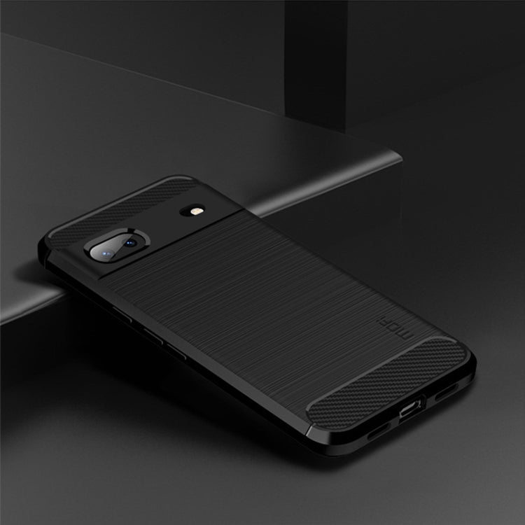 For Google pixel 7 5G MOFI Gentleness Series Brushed Texture Carbon Fiber TPU Phone Case(Black) - free shipping - PMC TechLife - Order now!