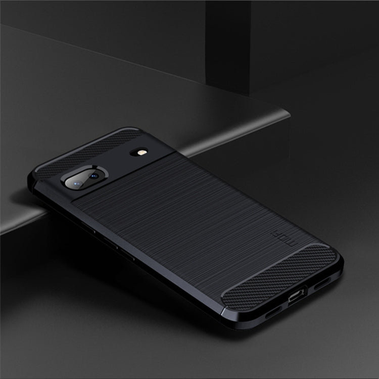 For Google pixel 7 5G MOFI Gentleness Series Brushed Texture Carbon Fiber TPU Phone Case(Blue) - free shipping - PMC TechLife - Order now!