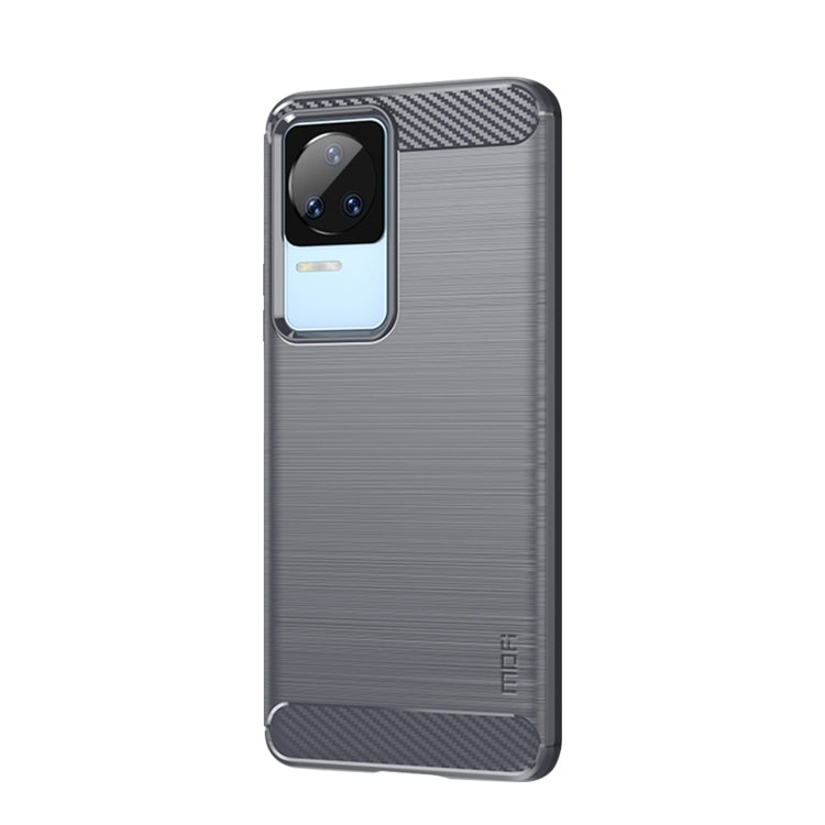 For Xiaomi Redmi K40S MOFI Gentleness Brushed Carbon Fiber Soft TPU Case(Gray) - Xiaomi Cases by MOFI | Online Shopping South Africa | PMC TechLife | Buy Now Pay Later Mobicred
