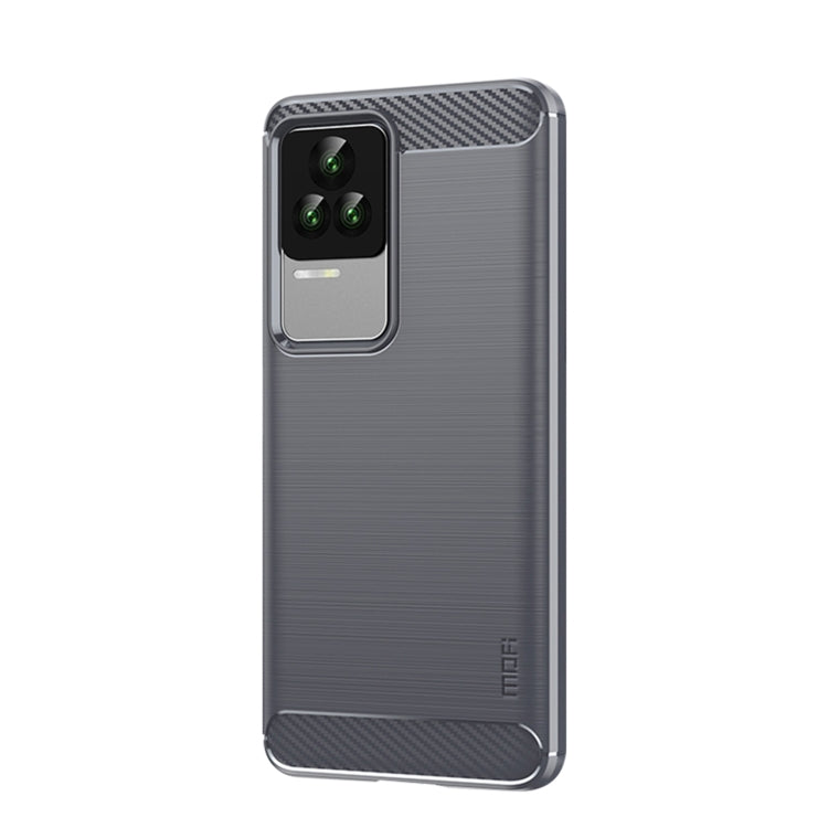 For Xiaomi Redmi K50 / K50 Pro MOFI Gentleness Brushed Carbon Fiber Soft TPU Case(Gray) - Xiaomi Cases by MOFI | Online Shopping South Africa | PMC TechLife | Buy Now Pay Later Mobicred
