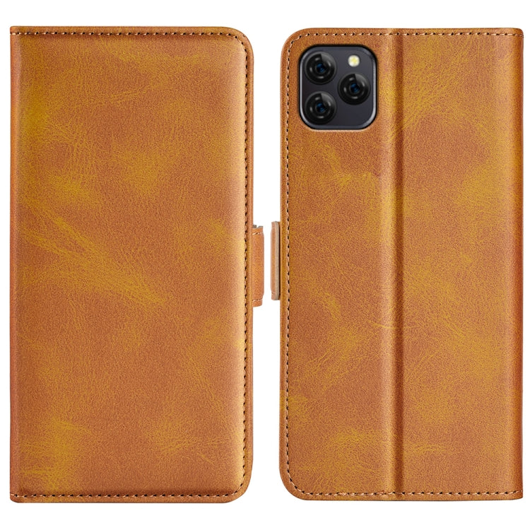 For Blackview A95 Dual-side Magnetic Buckle Leather Phone Case(Yellow) - More Brand by PMC TechLife | Online Shopping South Africa | PMC TechLife | Buy Now Pay Later Mobicred
