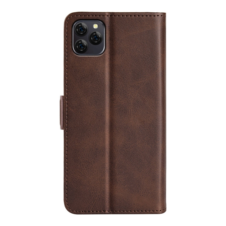 For Blackview A95 Dual-side Magnetic Buckle Leather Phone Case(Brown) - More Brand by PMC TechLife | Online Shopping South Africa | PMC TechLife | Buy Now Pay Later Mobicred
