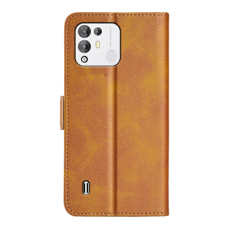 For Blackview A55 Pro Dual-side Magnetic Buckle Leather Phone Case(Yellow) - More Brand by PMC TechLife | Online Shopping South Africa | PMC TechLife | Buy Now Pay Later Mobicred