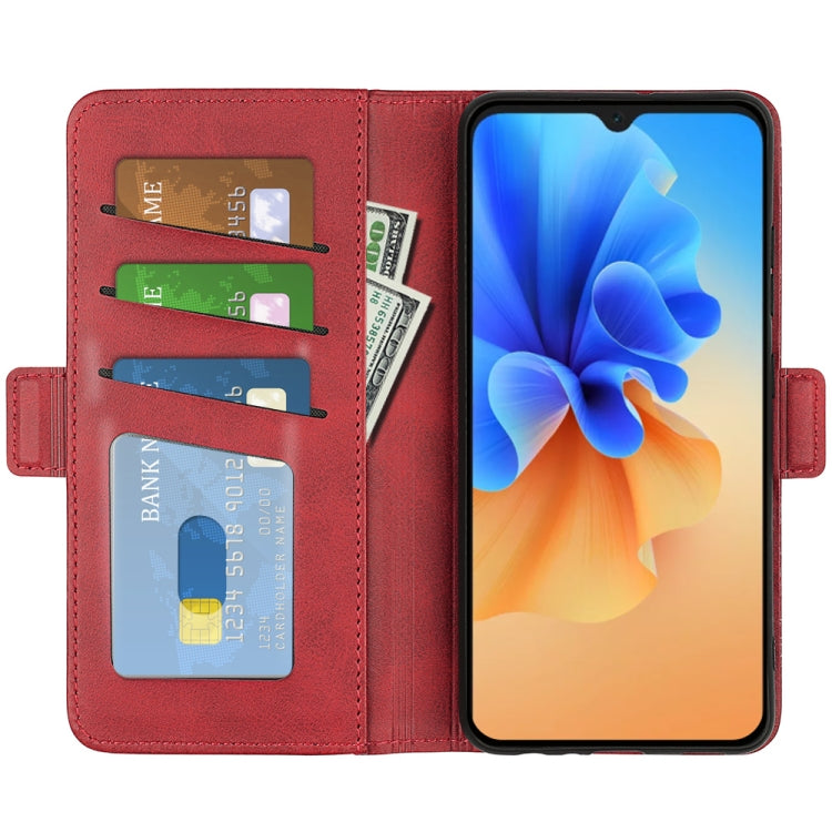 For Blackview A55 Pro Dual-side Magnetic Buckle Leather Phone Case(Red) - More Brand by PMC TechLife | Online Shopping South Africa | PMC TechLife | Buy Now Pay Later Mobicred