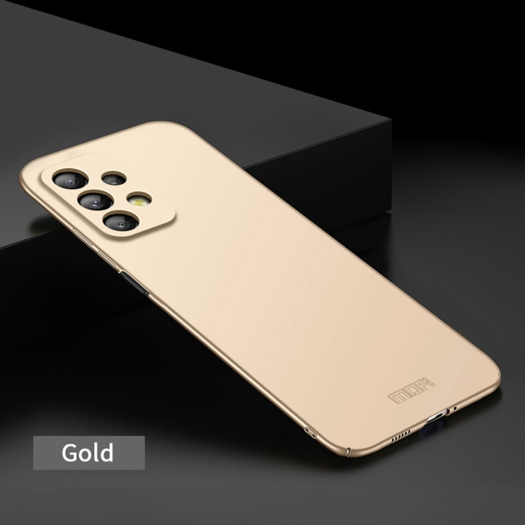 For Samsung Galaxy A33 5G MOFI Frosted PC Ultra-thin Hard Phone Case(Gold) - Galaxy Phone Cases by MOFI | Online Shopping South Africa | PMC TechLife