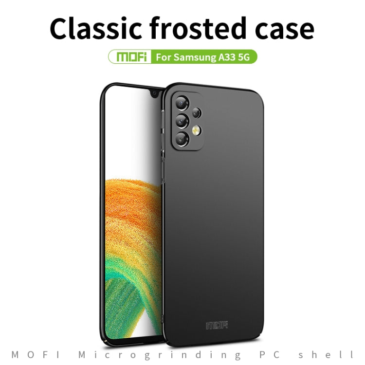 For Samsung Galaxy A33 5G MOFI Frosted PC Ultra-thin Hard Phone Case(Gold) - Galaxy Phone Cases by MOFI | Online Shopping South Africa | PMC TechLife