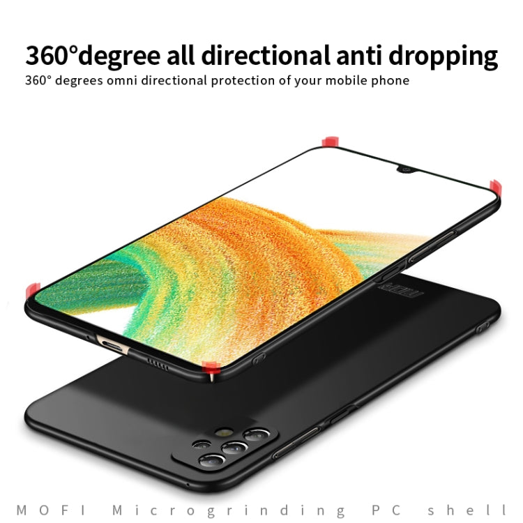 For Samsung Galaxy A33 5G MOFI Frosted PC Ultra-thin Hard Phone Case(Gold) - Galaxy Phone Cases by MOFI | Online Shopping South Africa | PMC TechLife