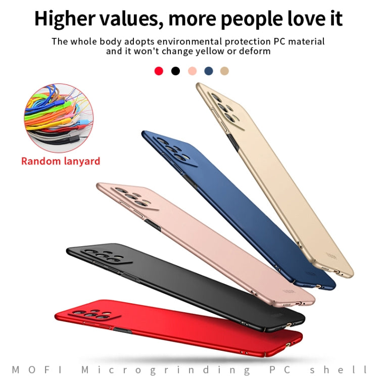 For Samsung Galaxy A33 5G MOFI Frosted PC Ultra-thin Hard Phone Case(Gold) - Galaxy Phone Cases by MOFI | Online Shopping South Africa | PMC TechLife