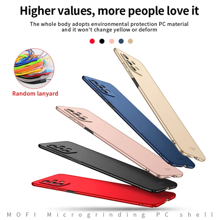 For Samsung Galaxy A73 5G MOFI Frosted PC Ultra-thin Hard Phone Case(Gold) - free shipping - PMC TechLife - Order now!